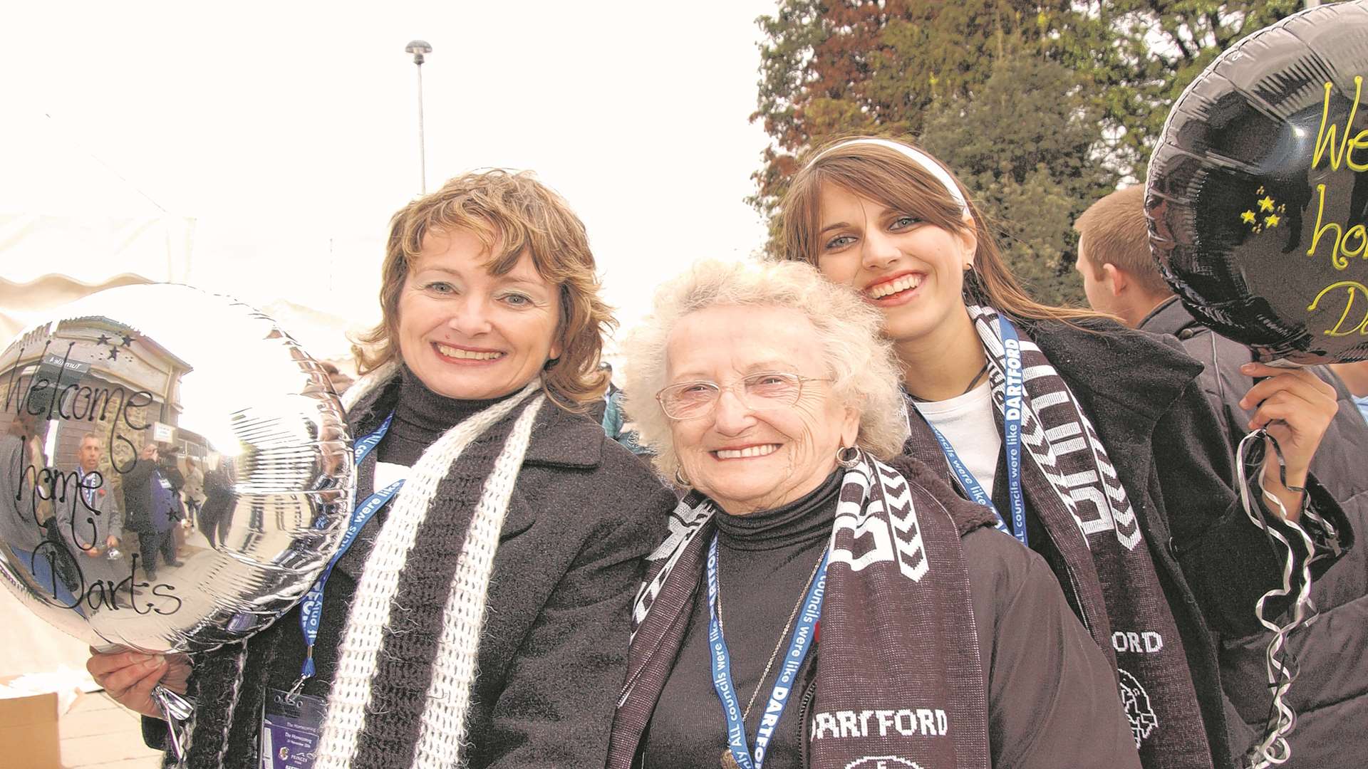 Darts supporters young and old(er) turned out for the homecoming match at Princes Park in 2006