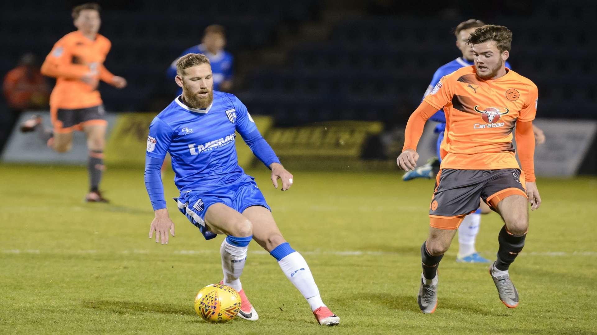 Scott Wagstaff in possession against Reading under-21s Picture: Andy Payton