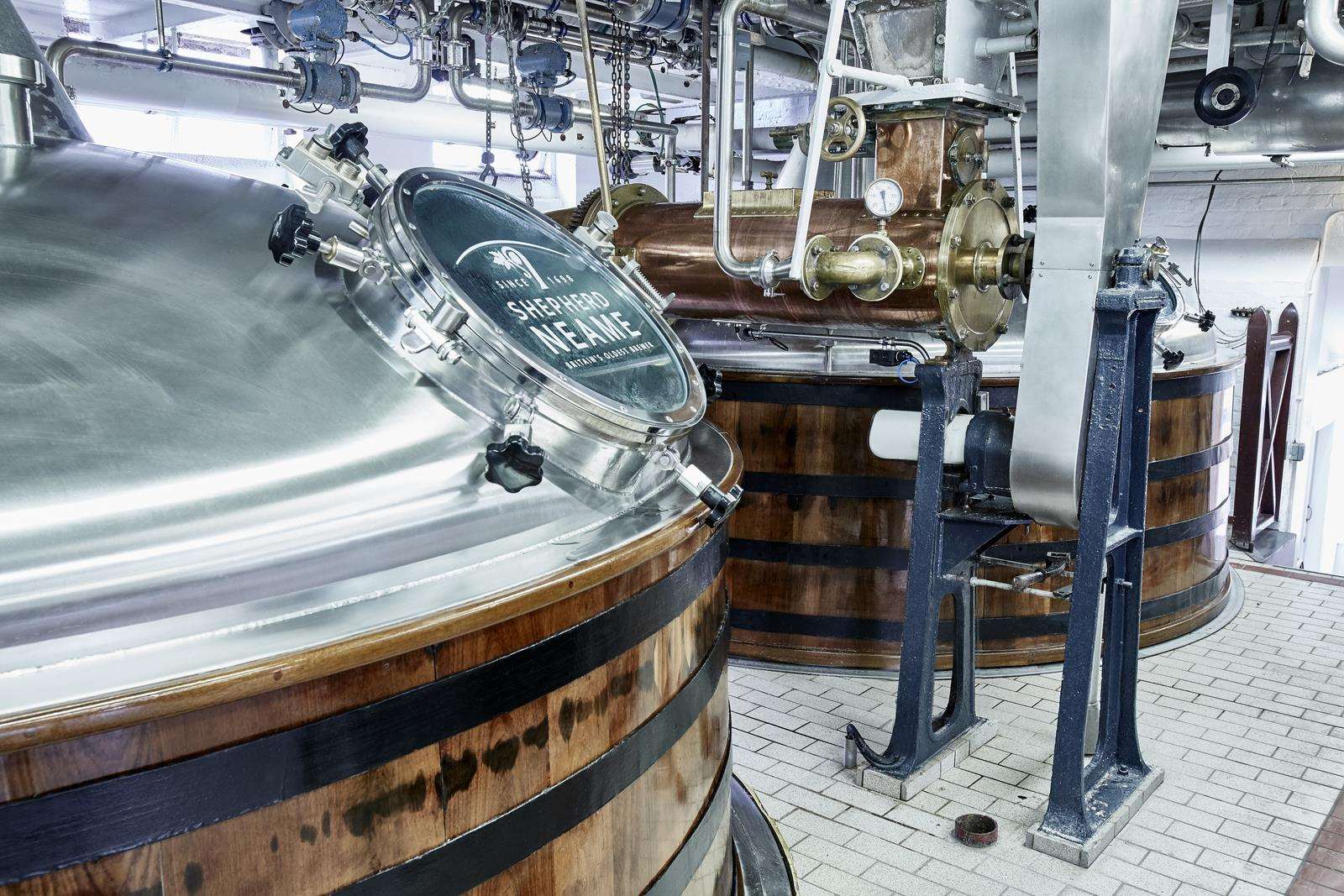 Shepherd Neame's brewhouse in Faversham