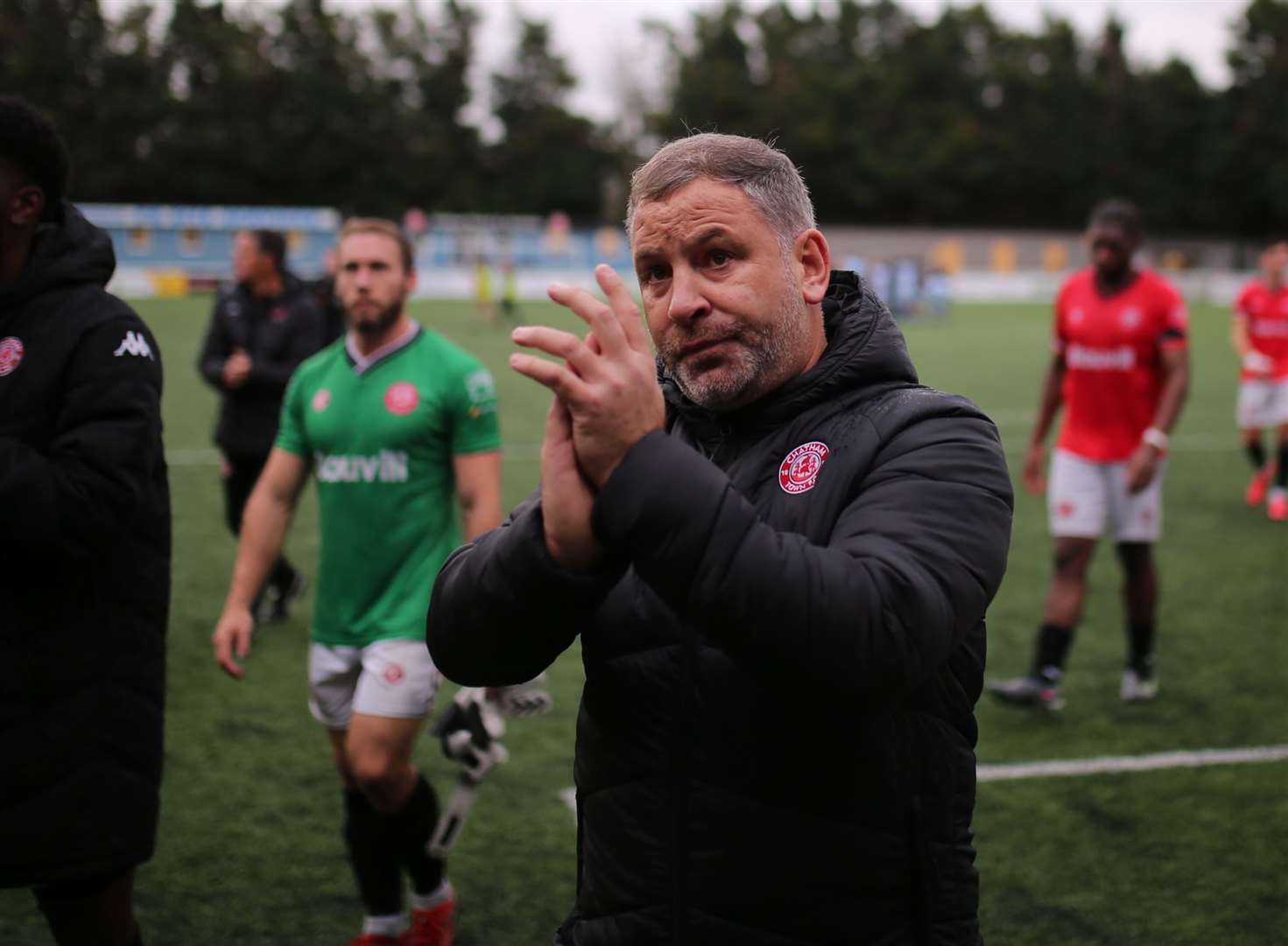 Chatham Town manager Kevin Hake reminded his players of what is expected Picture: Max English @max_ePhotos