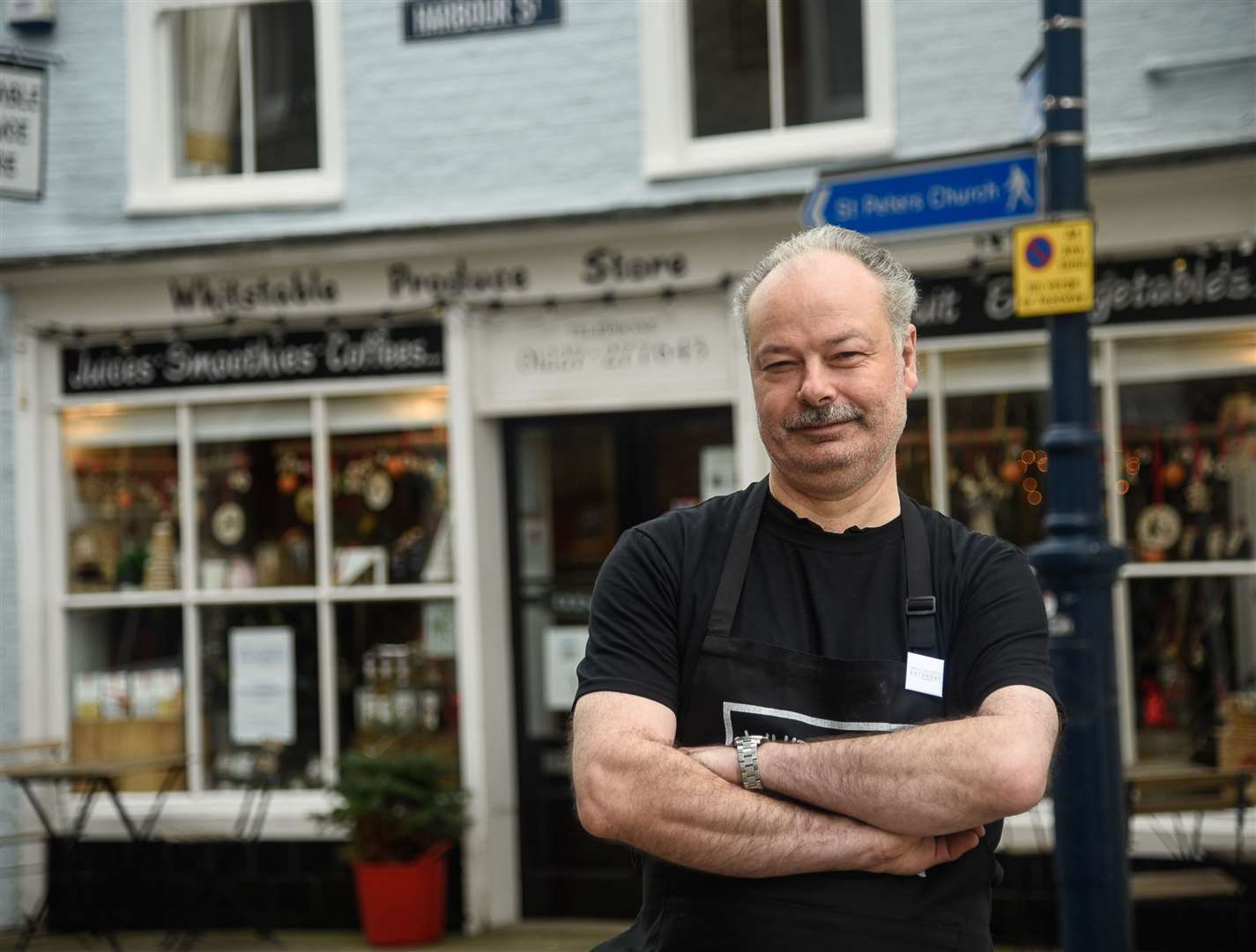 Steve Jones outside Whitstable Produce Store