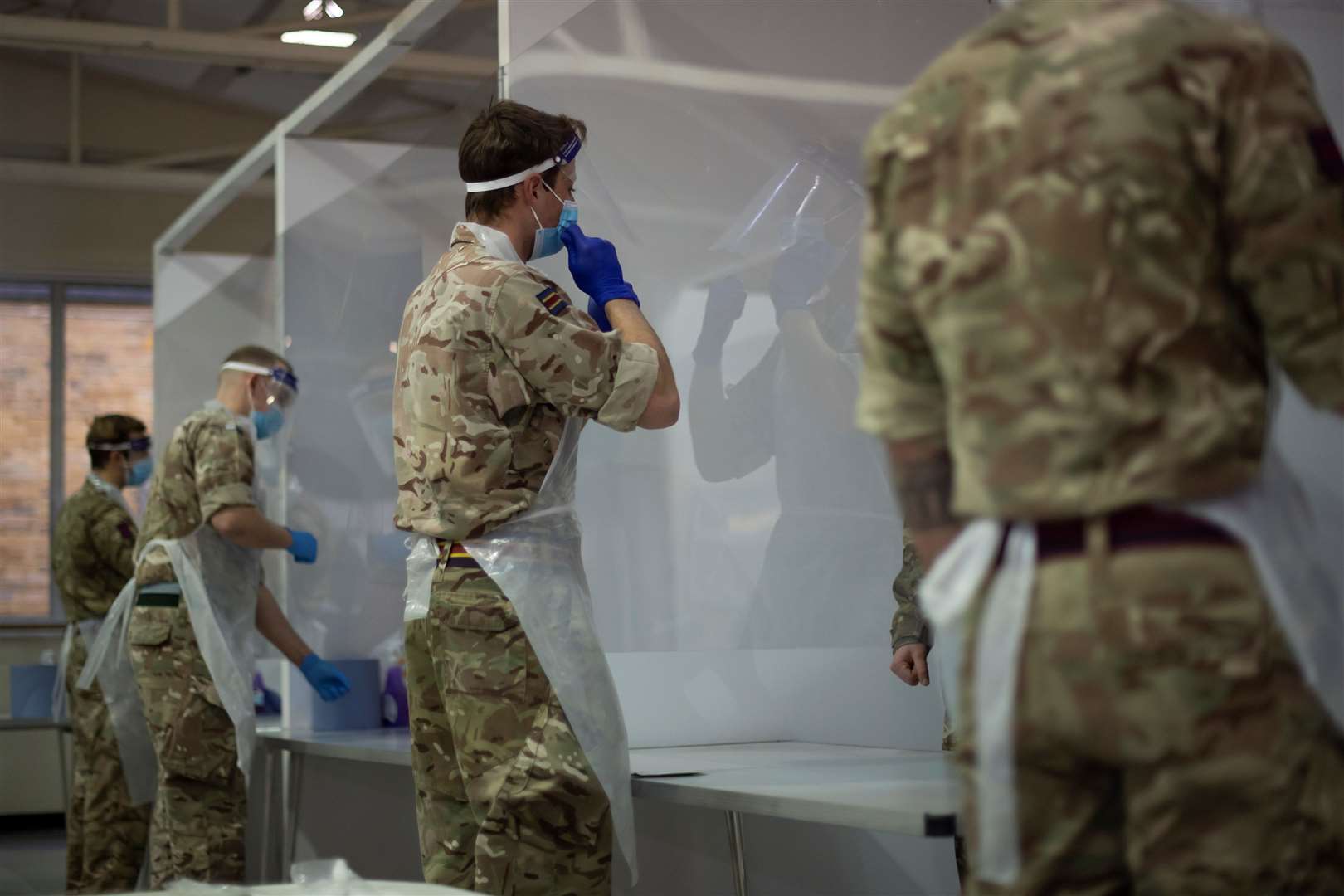 Soldiers at the Medway Resilience Unit