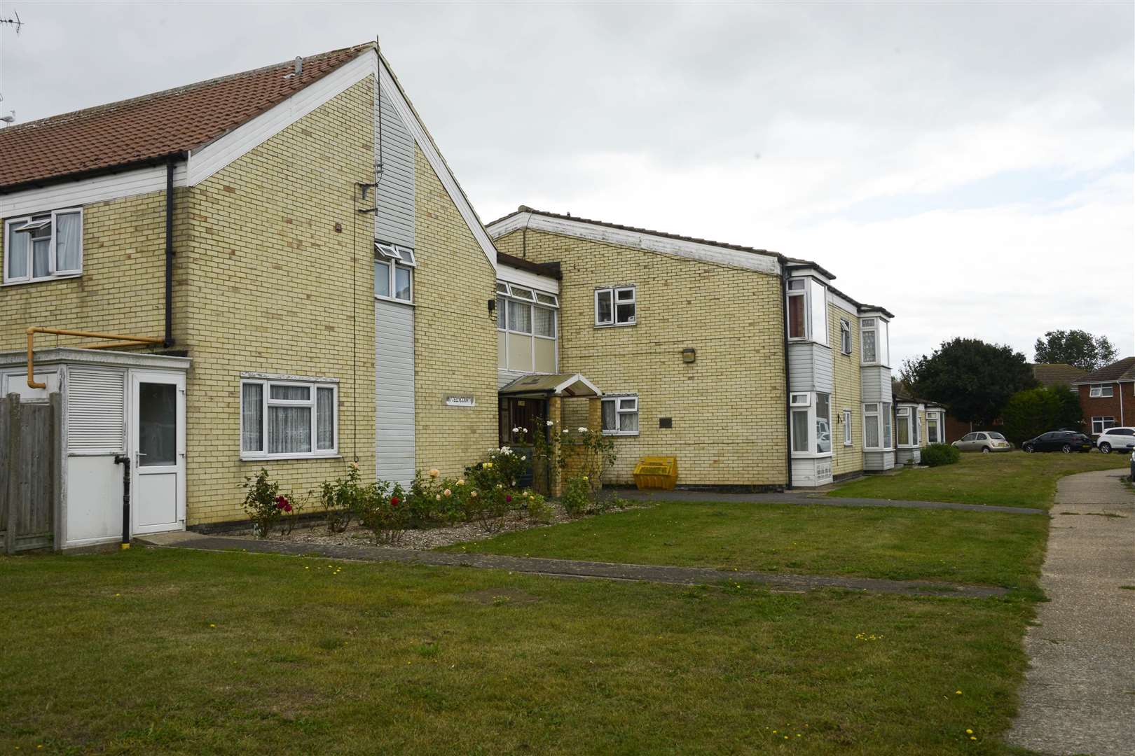 Work has started at Mittell Court, although Mr Moorby says his radiators are yet to be fixed. Picture: Paul Amos