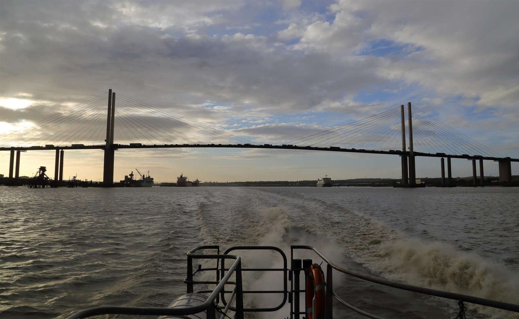 The Queen Elizabeth II Bridge at the Dartford Crossing