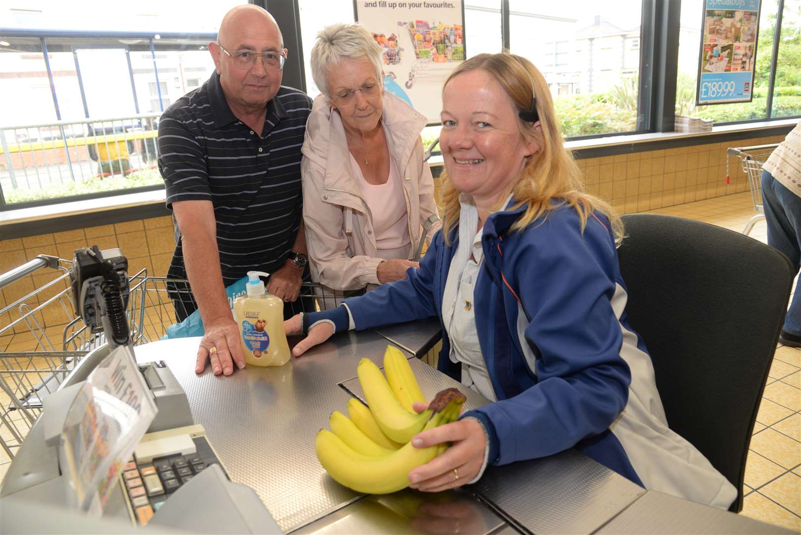 Inside the newly refurbished Aldi in Northfleet. Picture: Chris Davey.