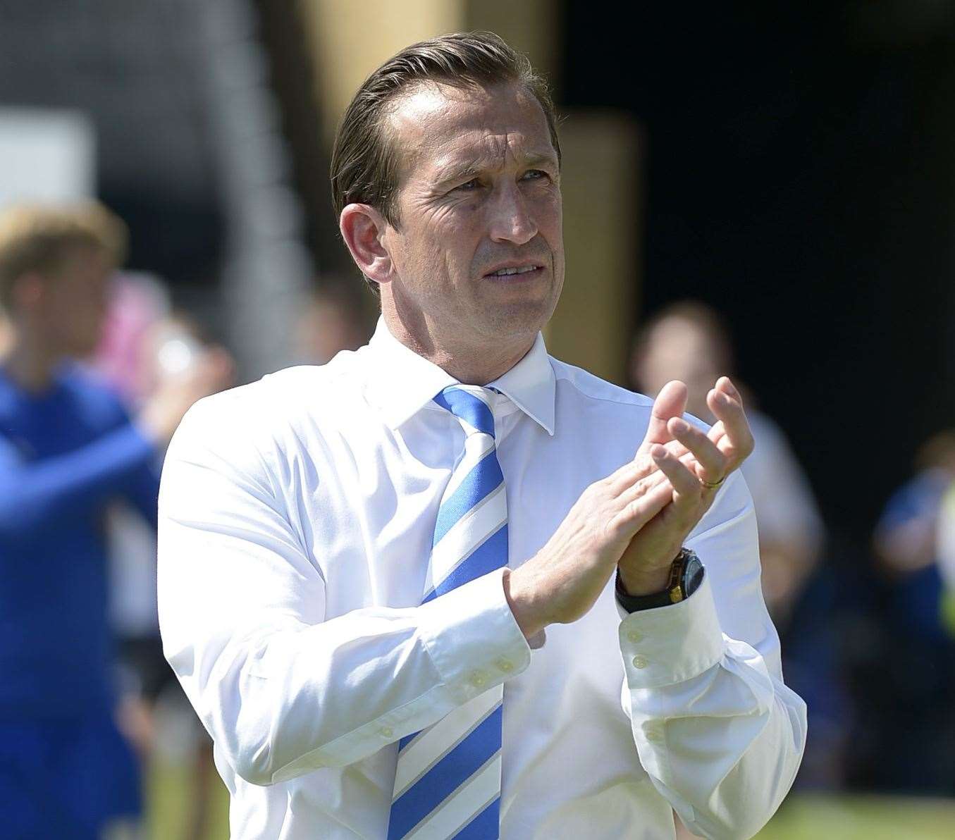 Former Gillingham manager Justin Edinburgh has died at the age of 49. Picture: Barry Goodwin