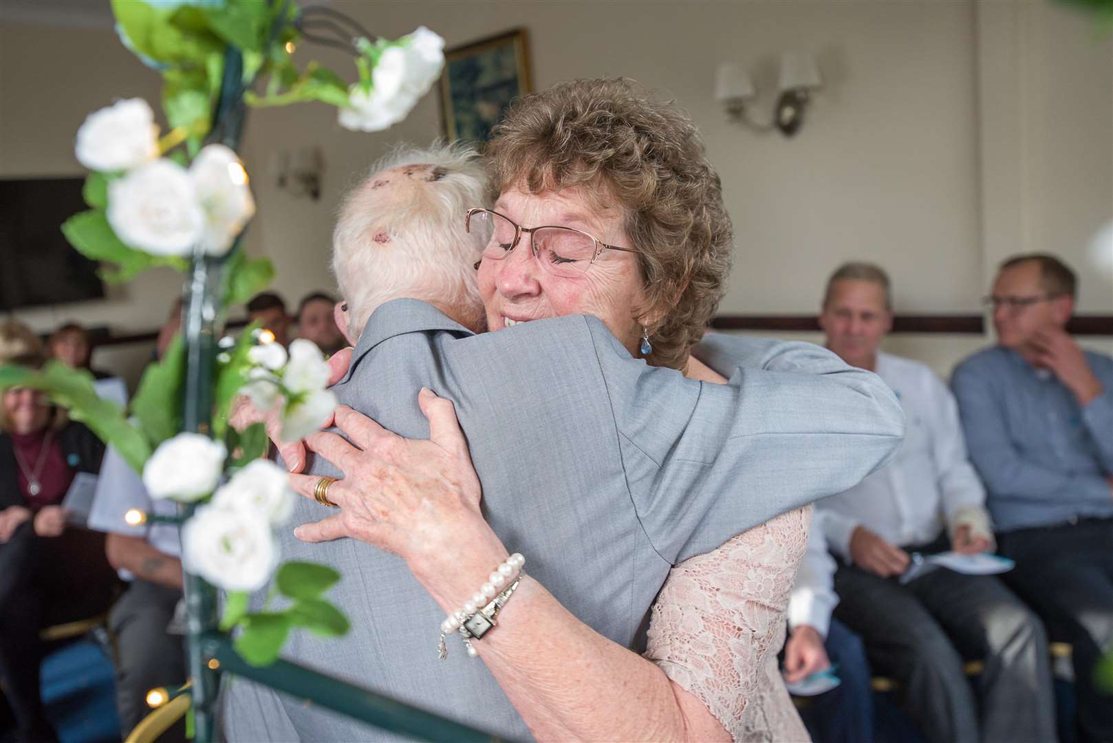 Charlie and Judy Dann renew their wedding vows