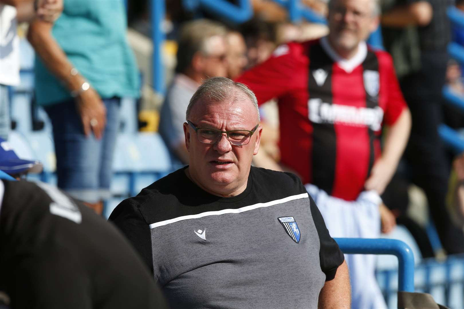 Gillingham manager Steve Evans disappointed with second yellow for Stuart O'Keefe Picture: Andy Jones