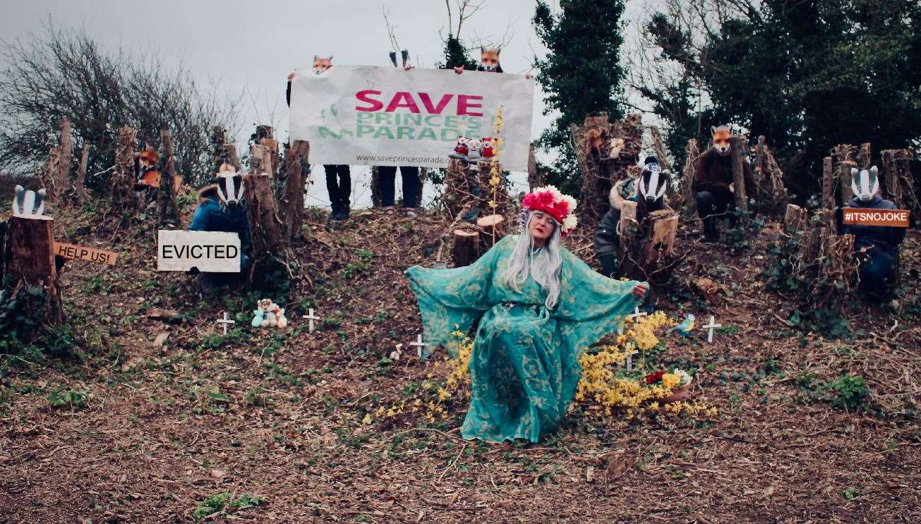 This photo shows Mother Nature 'in mourning' over the planned Princes Parade housing development. Photo: Wild about Princes Parade