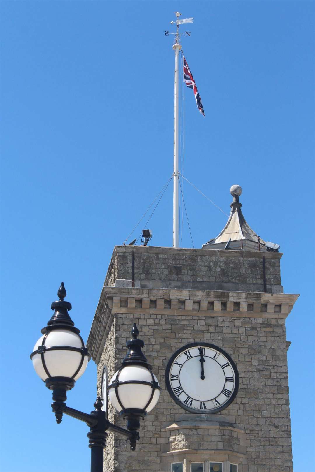 The clock tower at Dover Western Docks, close to the site of the former hoverport. Picture: Port of Dover