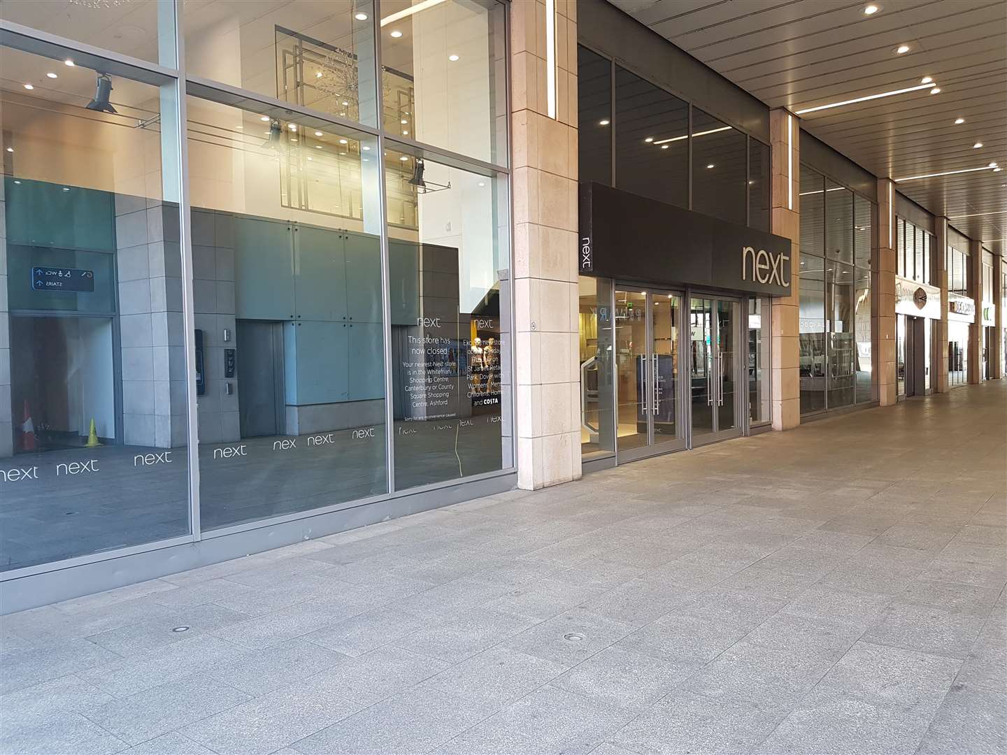 The closed Next store in Bouverie Place, Folkestone (3118089)