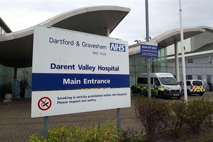 Darent Valley Hospital. Stock picture