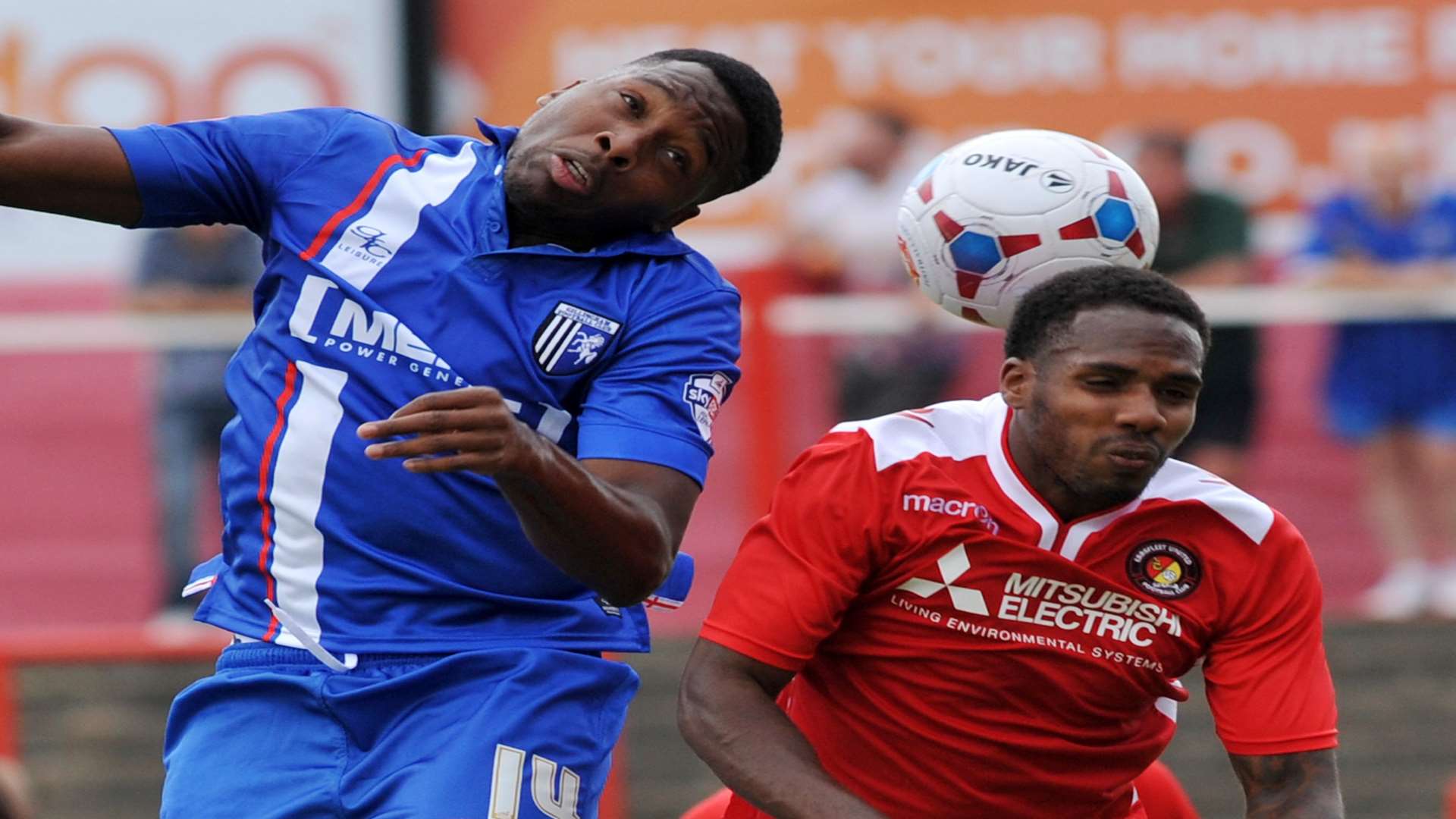 Antonio German playing against Ebbsfleet in a pre-season friendly Picture: Richard Eaton