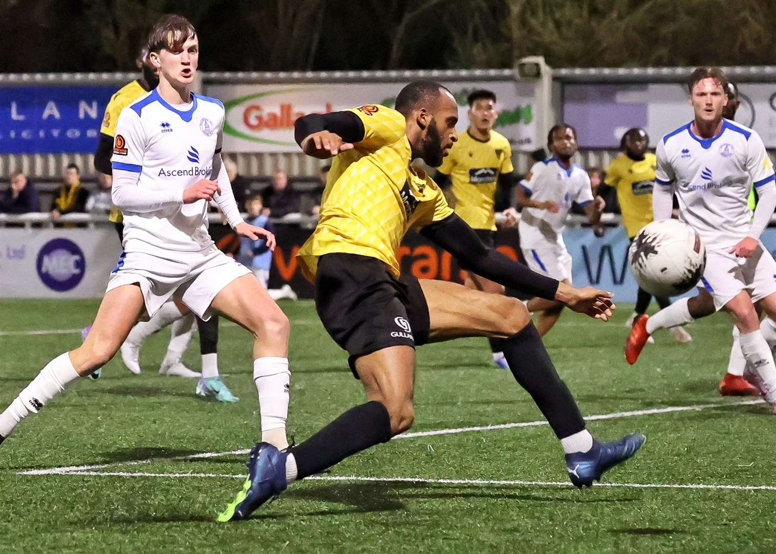 Maidstone defender Reiss Greenidge in action against Chelmsford Picture: Helen Cooper