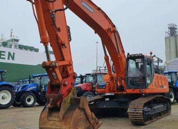 The Doosan digger