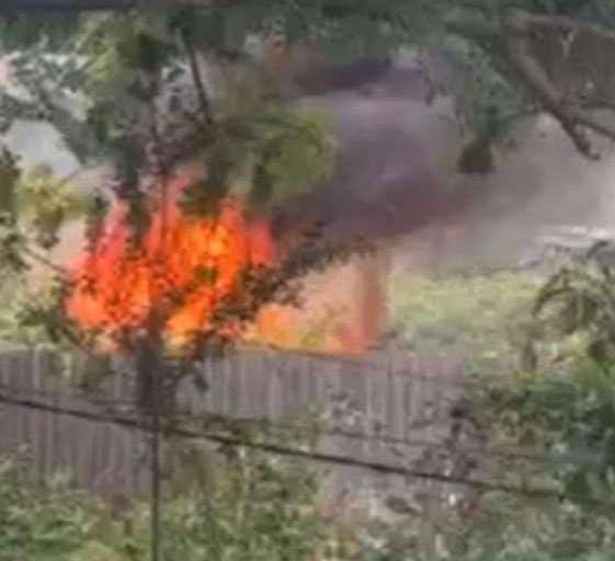 A man has been fined and given a community order after burning waste in Stone Street, Stanford South, near Hythe. Picture: FHDC