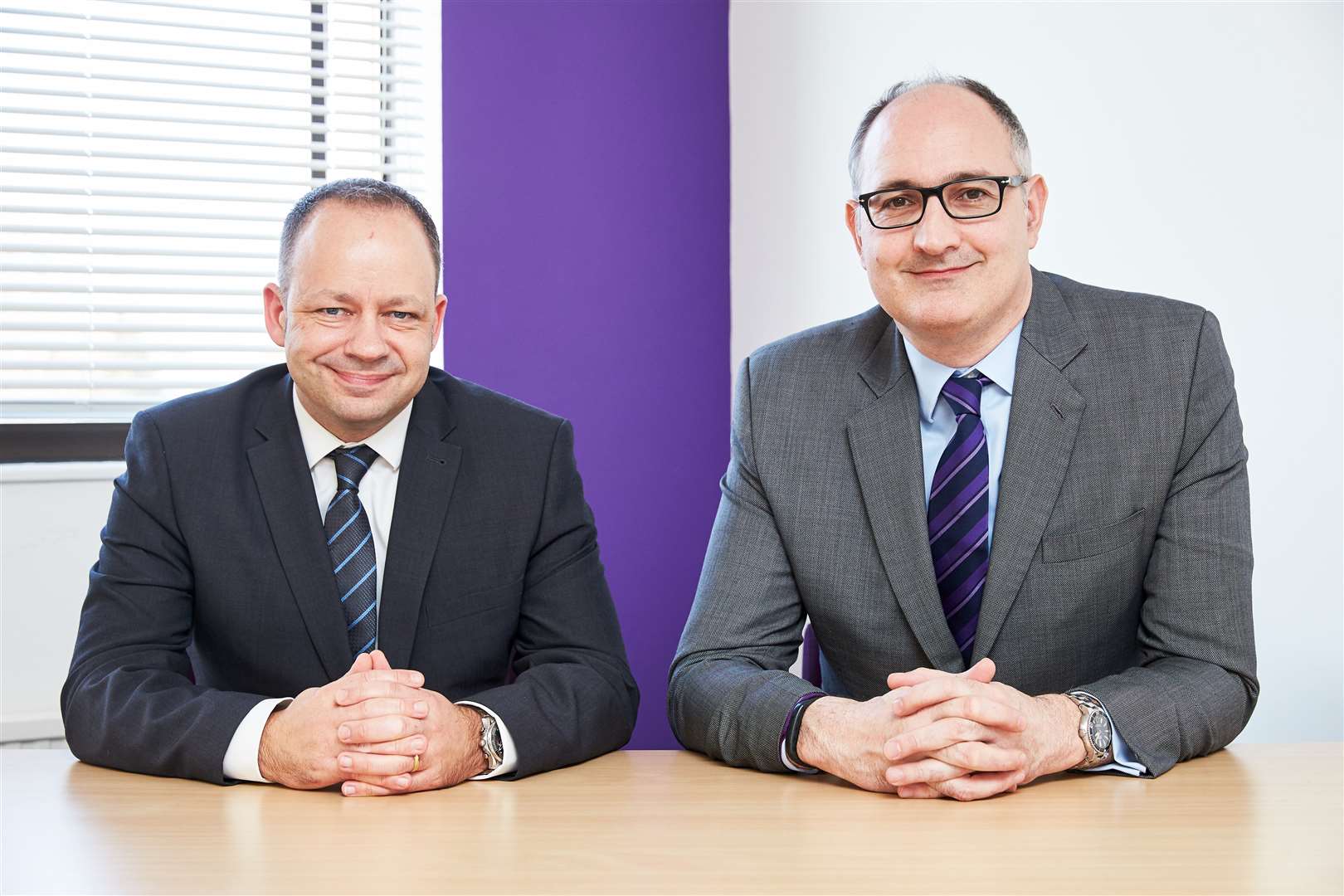 Kreston Reeves managing partner Nigel Fright, left, and Spofforths managing partner Richard Spofforth