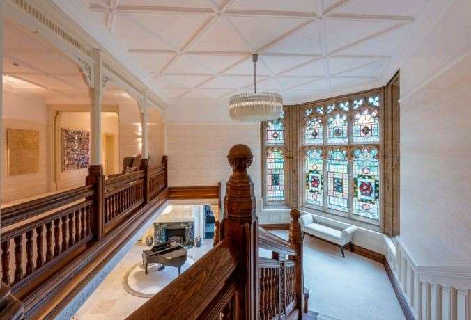 The staircase inside Kent's most expensive house, High View. Picture: Knight Frank