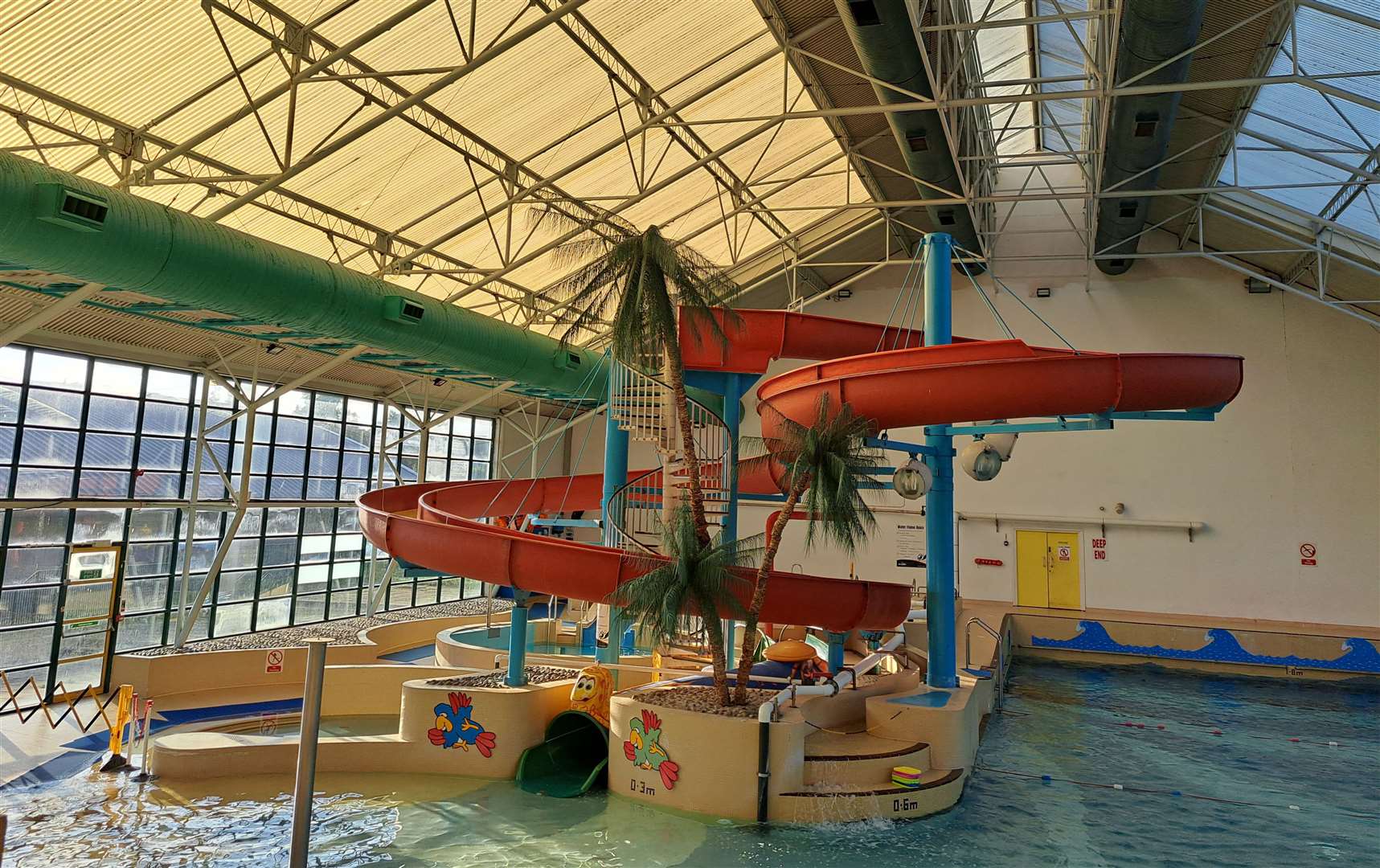 The flume and smaller slides at Tides Leisure Centre are proposed to be removed