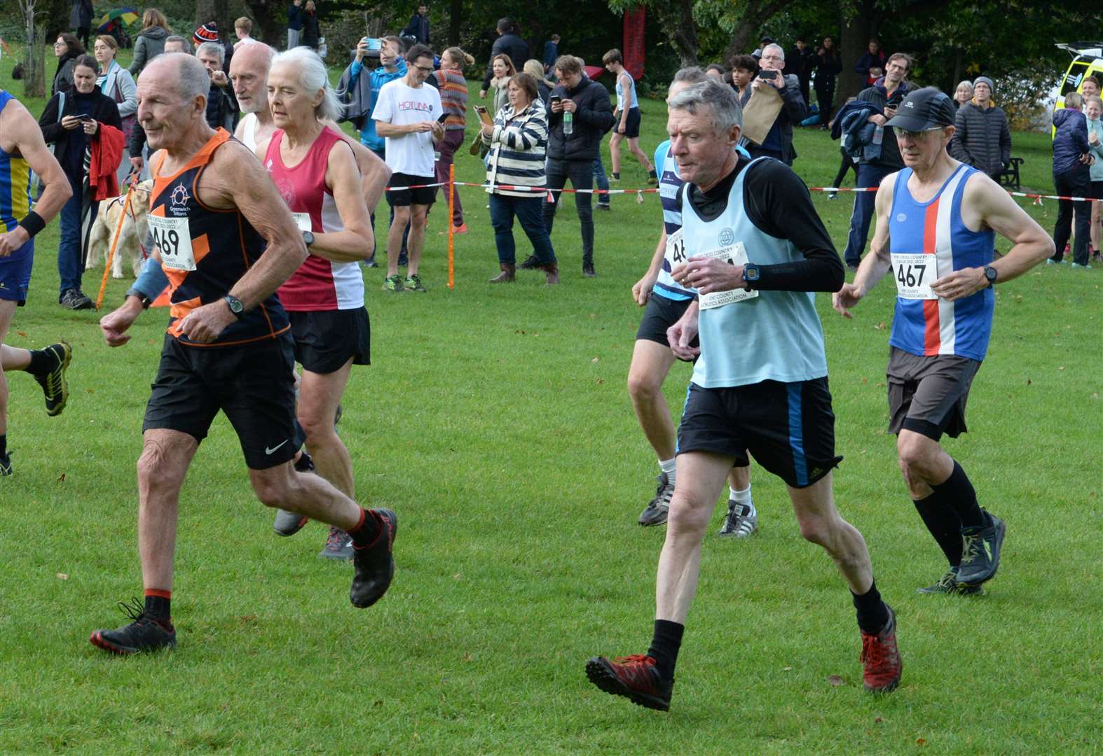 The veterans push on at Swanley Park on Saturday. Picture: Chris Davey (52348044)