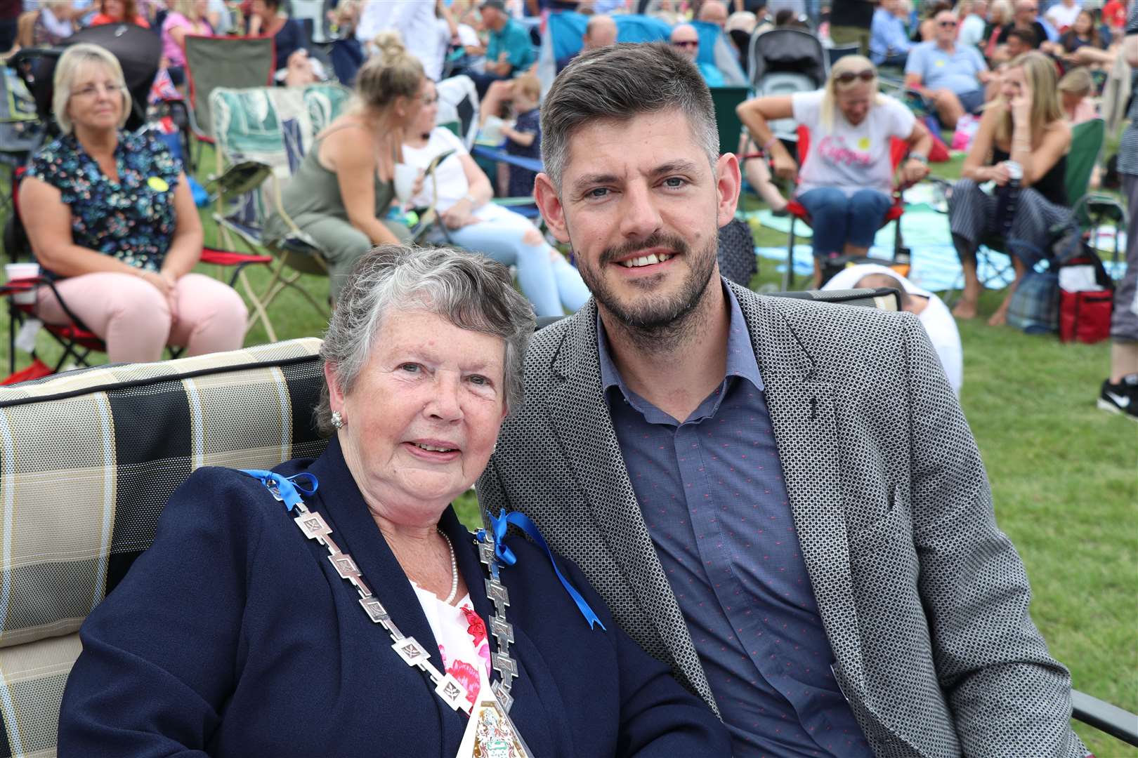 Cllr Matthew Forest, pictured here with Ashford mayor Cllr Jenny Webb, welcomes the refurbishment programme