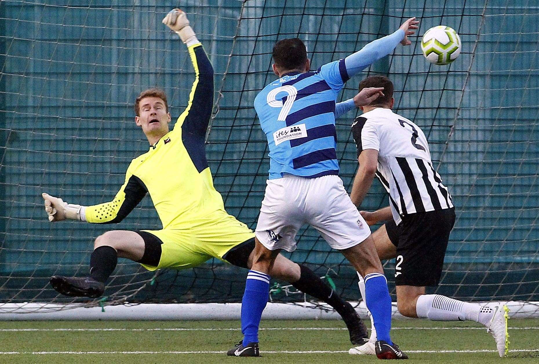 Sheppey attack in their 7-1 success against K Sports on Saturday. Picture: Sean Aidan