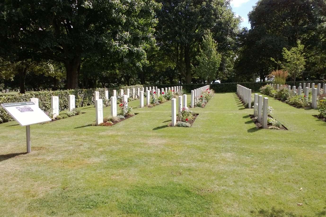 Information panels have been installed at cemeteries across the country