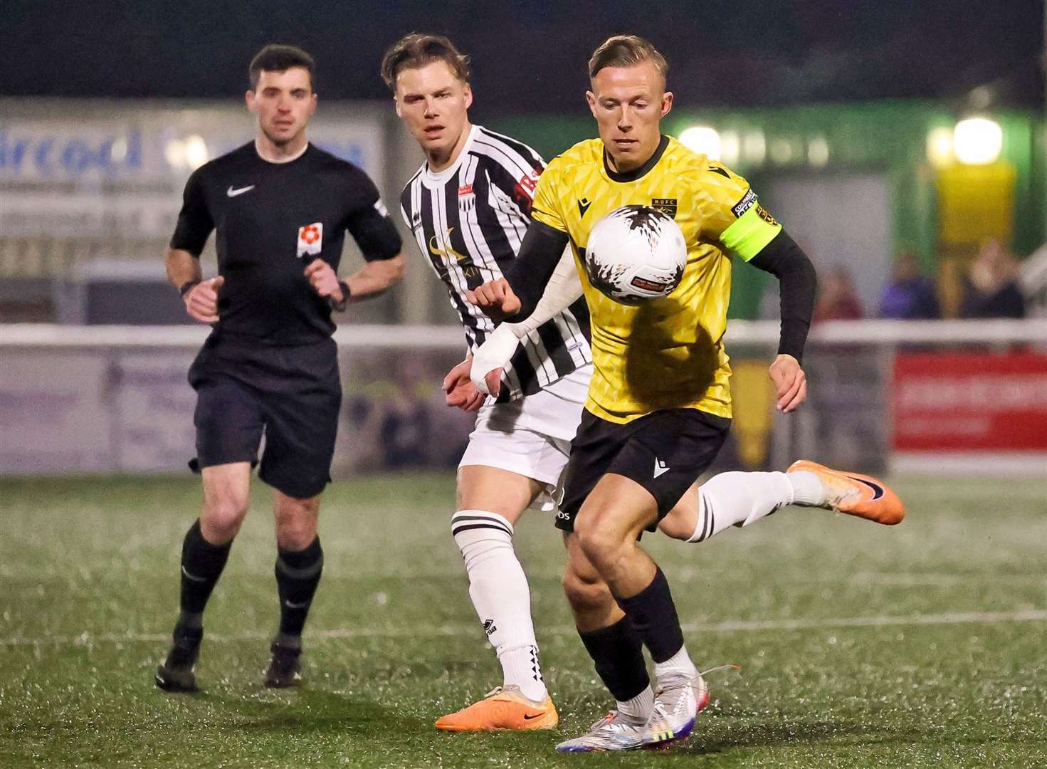 Maidstone skipper Sam Corne in possession against Bath. Picture: Helen Cooper