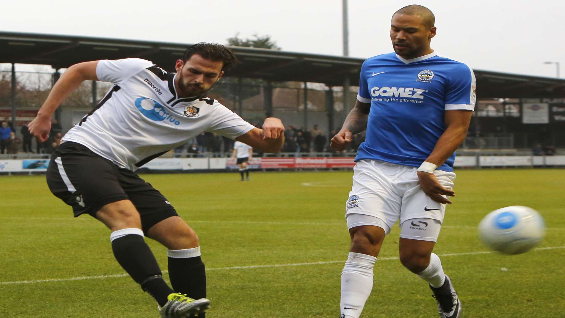 Elliot Bradbrook praised Ronnie Vint (left) for his performances in central defence Picture: Andy Jones