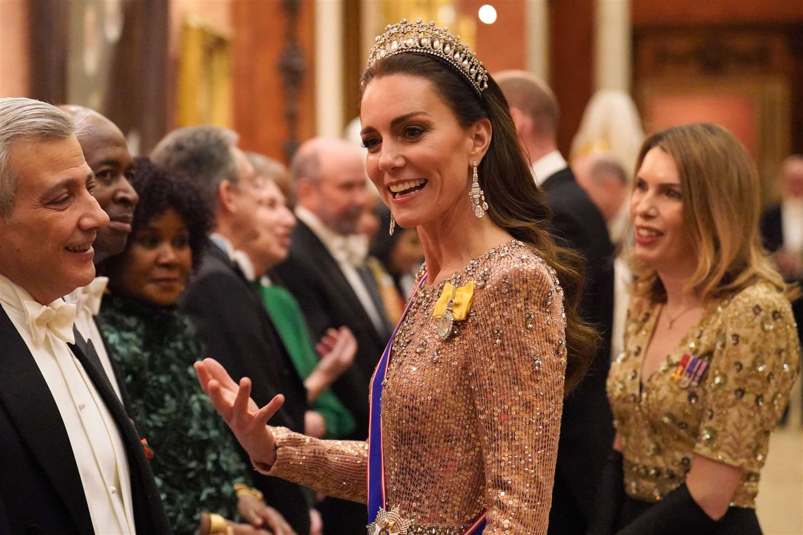 The Princess of Wales at the evening reception in 2023 (Jonathan Brady/PA)