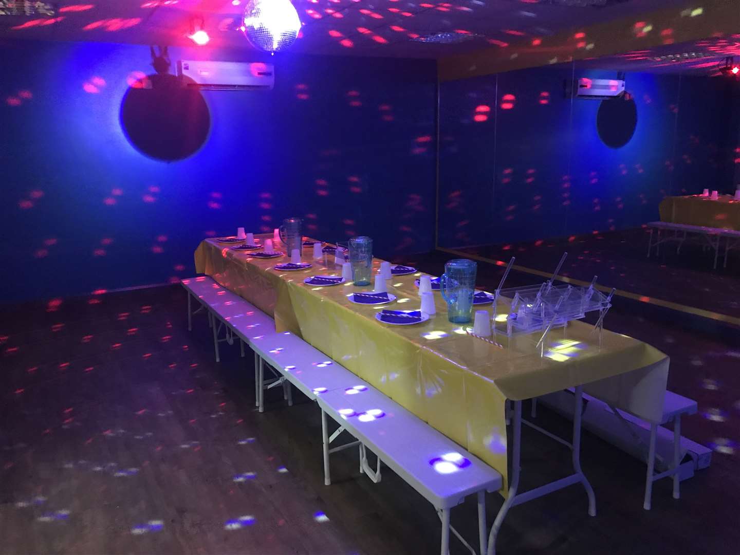 The party room at Jumpin Fun