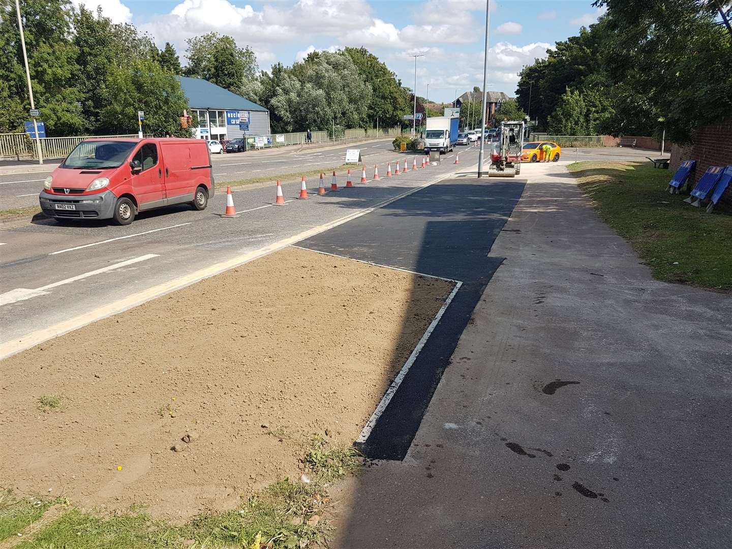 Work to seal the Mace Lane underpass was completed yesterday, more than six years after it was originally closed