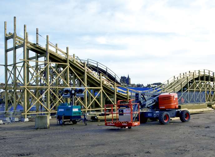 The new rollercoaster takes shape. Picture: Dreamland Margate