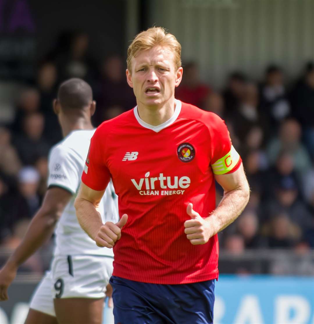 Josh Wright is keen to go again as an Ebbsfleet player next season. Picture: Ed Miller/EUFC