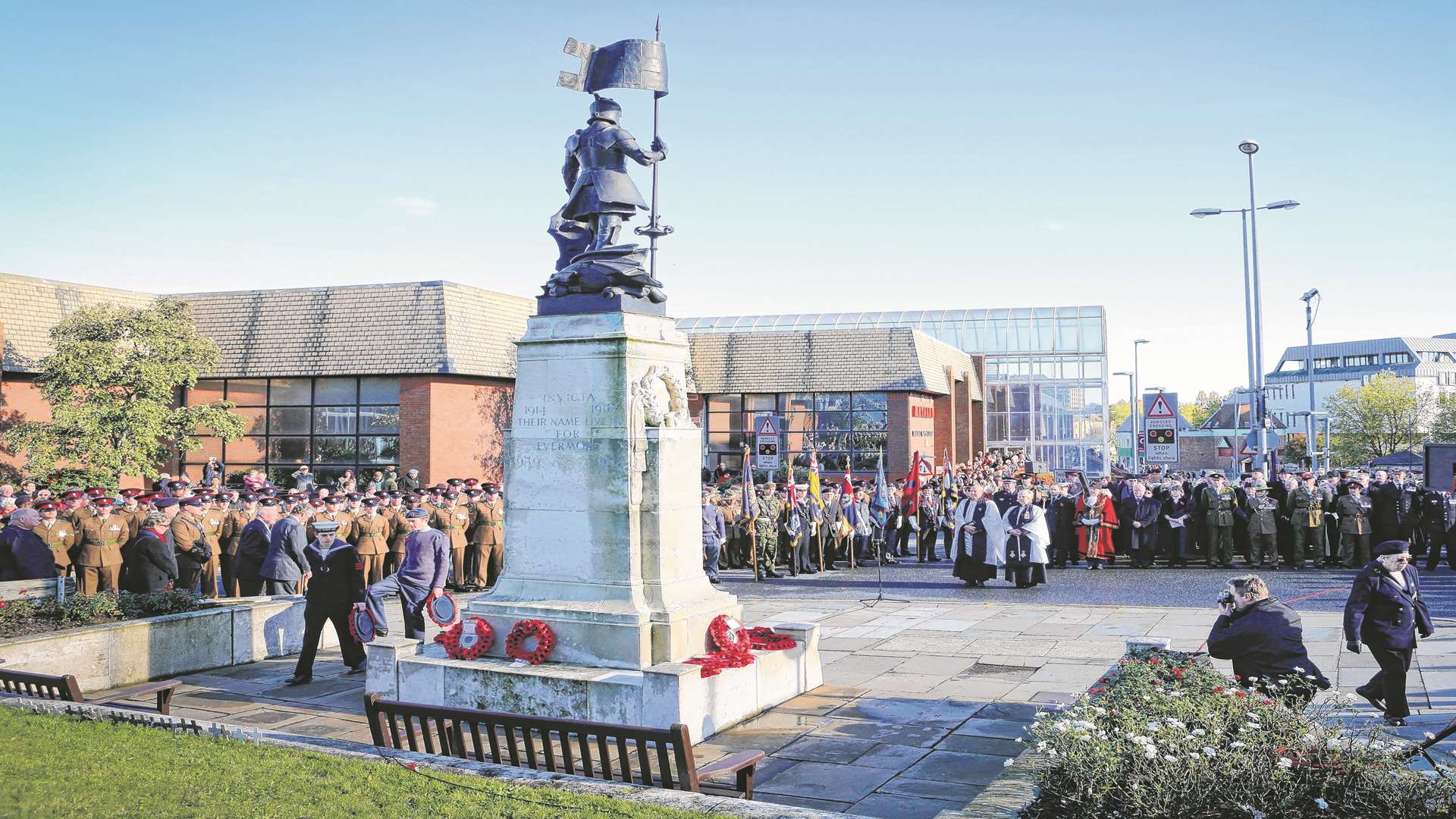 Maidstone Remembrance Parade and wreath laying. Picture by: Matthew Walker