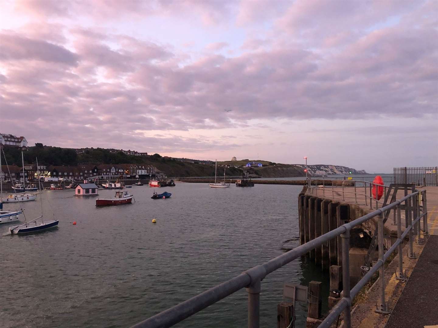 The man and his boat were discovered in Folkestone Harbour. Picture credit: Folkestone Coastguard (13810654)