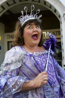 Cheryl Fergison as the Fairy Godmother at Chatham's Central Theatre