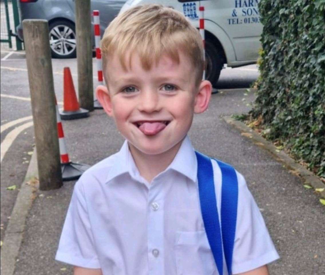 Five-year-old George was a pupil at Stella Maris Catholic Primary School in Folkestone. Picture: Laura Browne