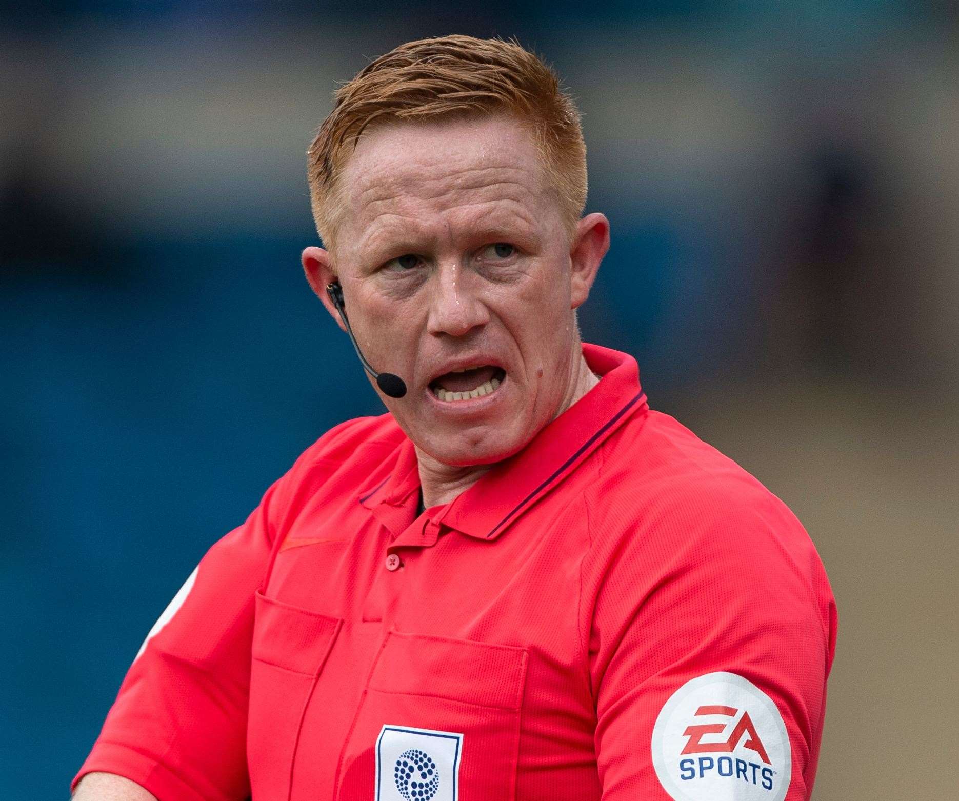 Referee Alan Young Picture: Ady Kerry