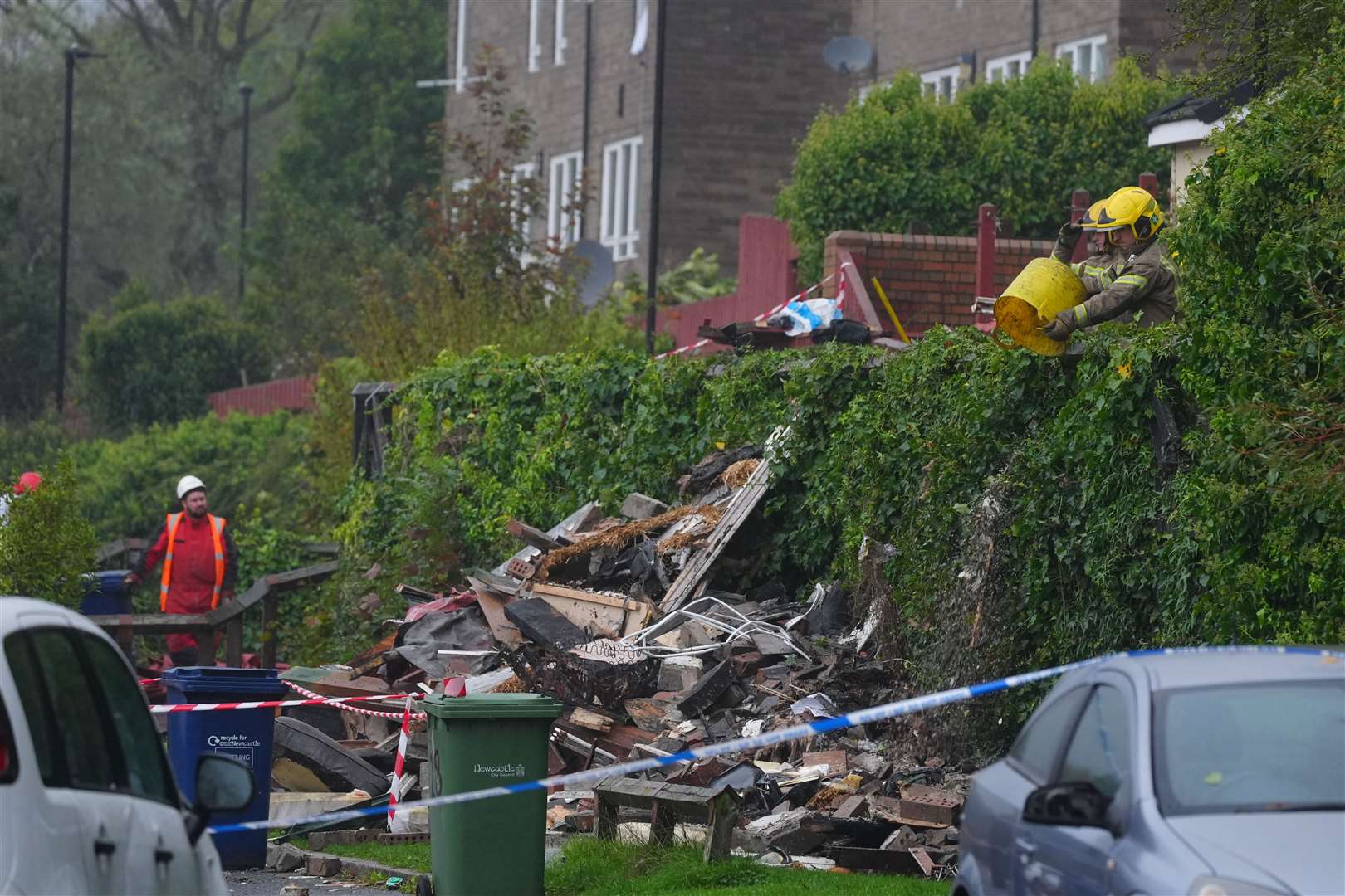 The scene in Violet Close in Benwell (PA)