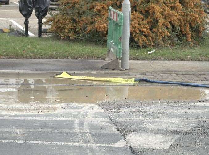 Parts of Tonbridge have little or no water due to the burst main