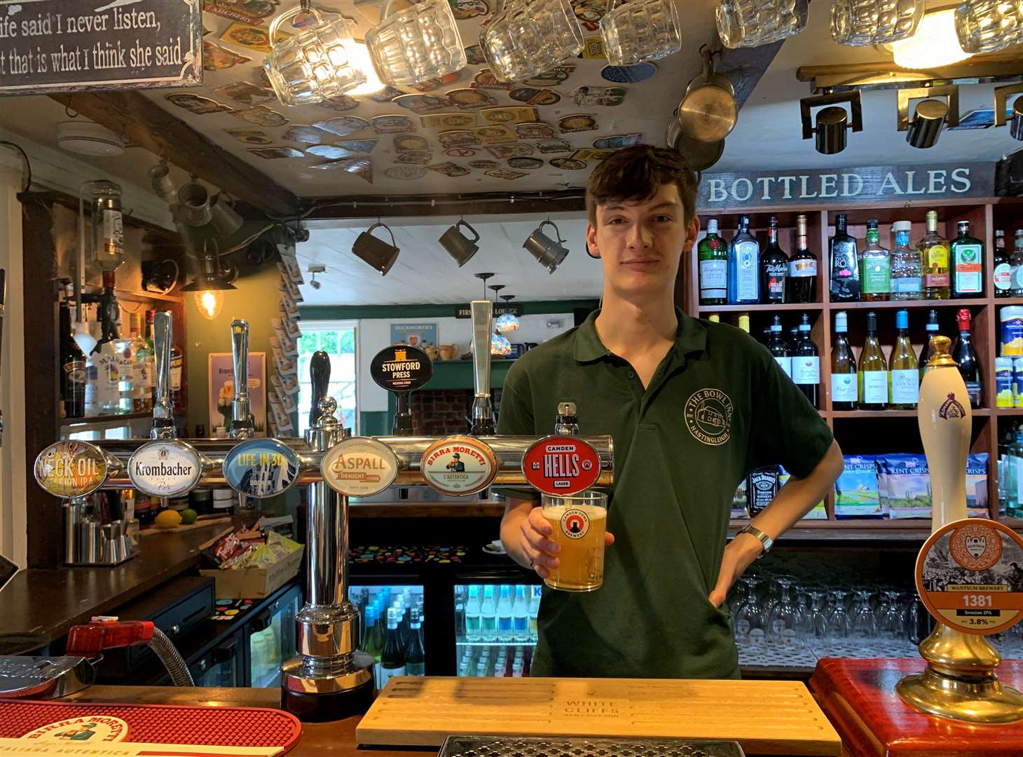 Hugo Willett says running The Bowl Inn, Hastingleigh is his dream job