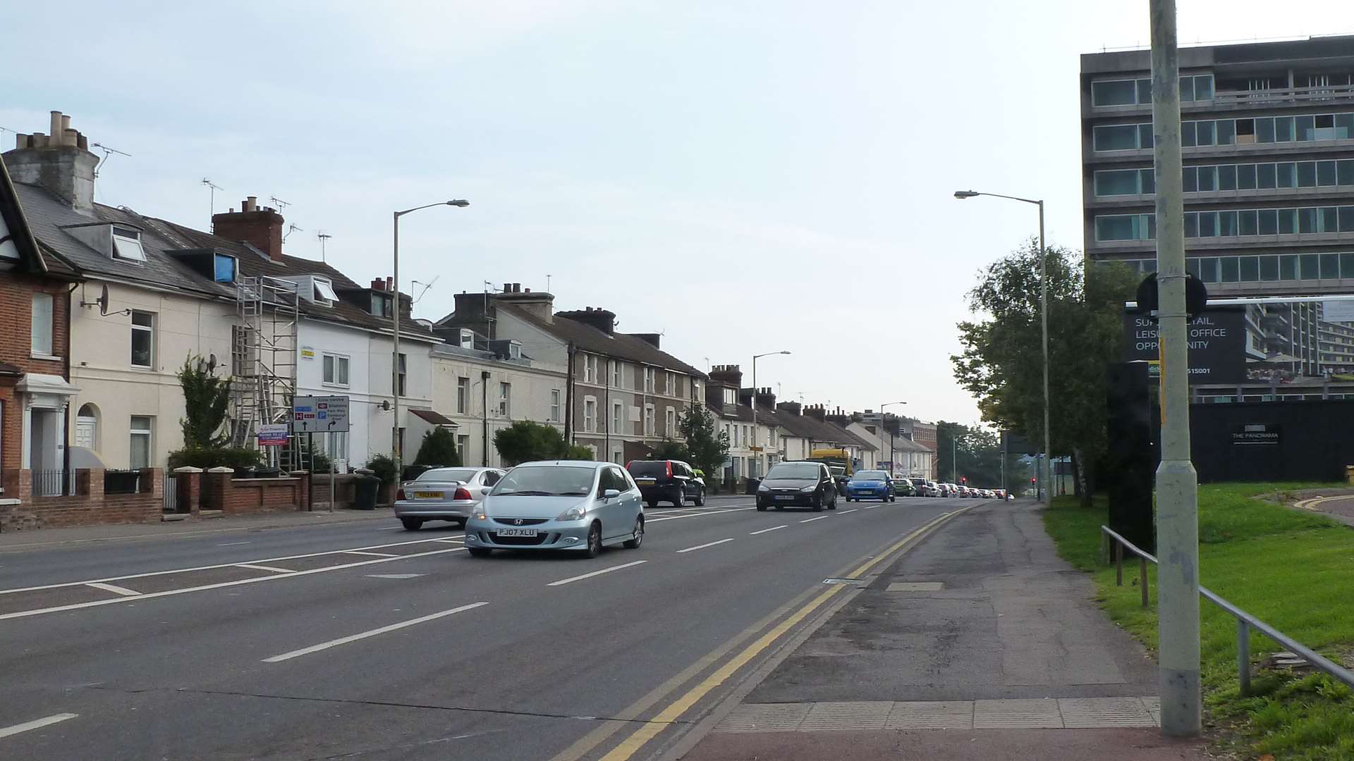 Two cars collided in Somerset Road, Ashford