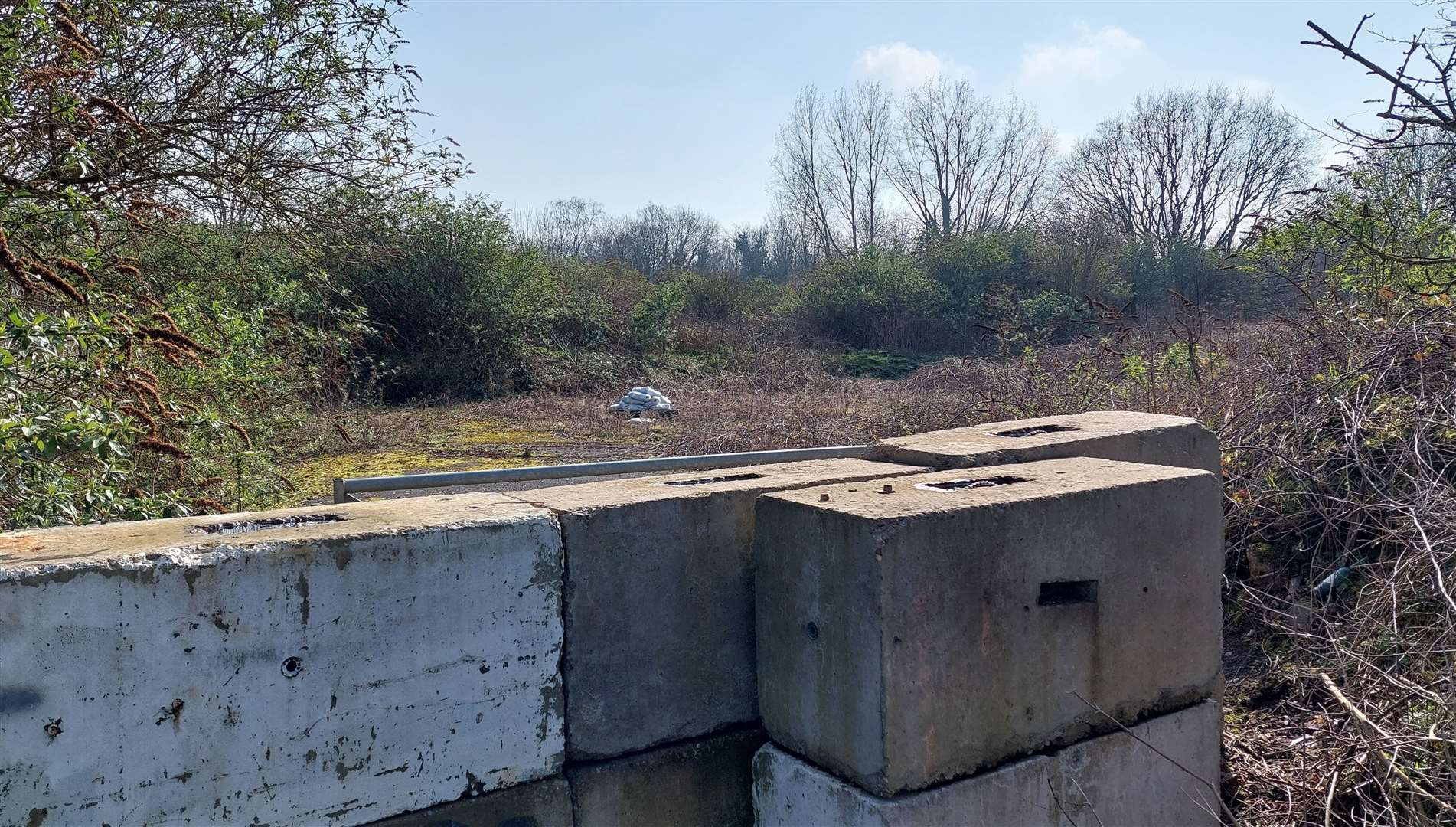 How the land along the A28 currently looks