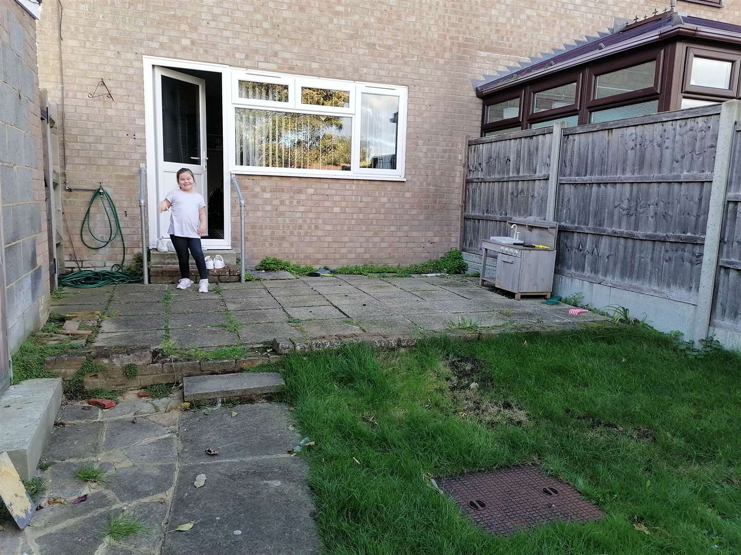 Maddison in her current garden. Picture: Kerry Graver