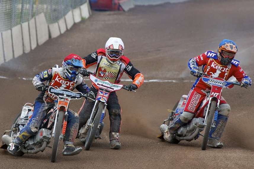 Steve Boxall, left, claimed his first Kent maximum. Picture: Andy Payton