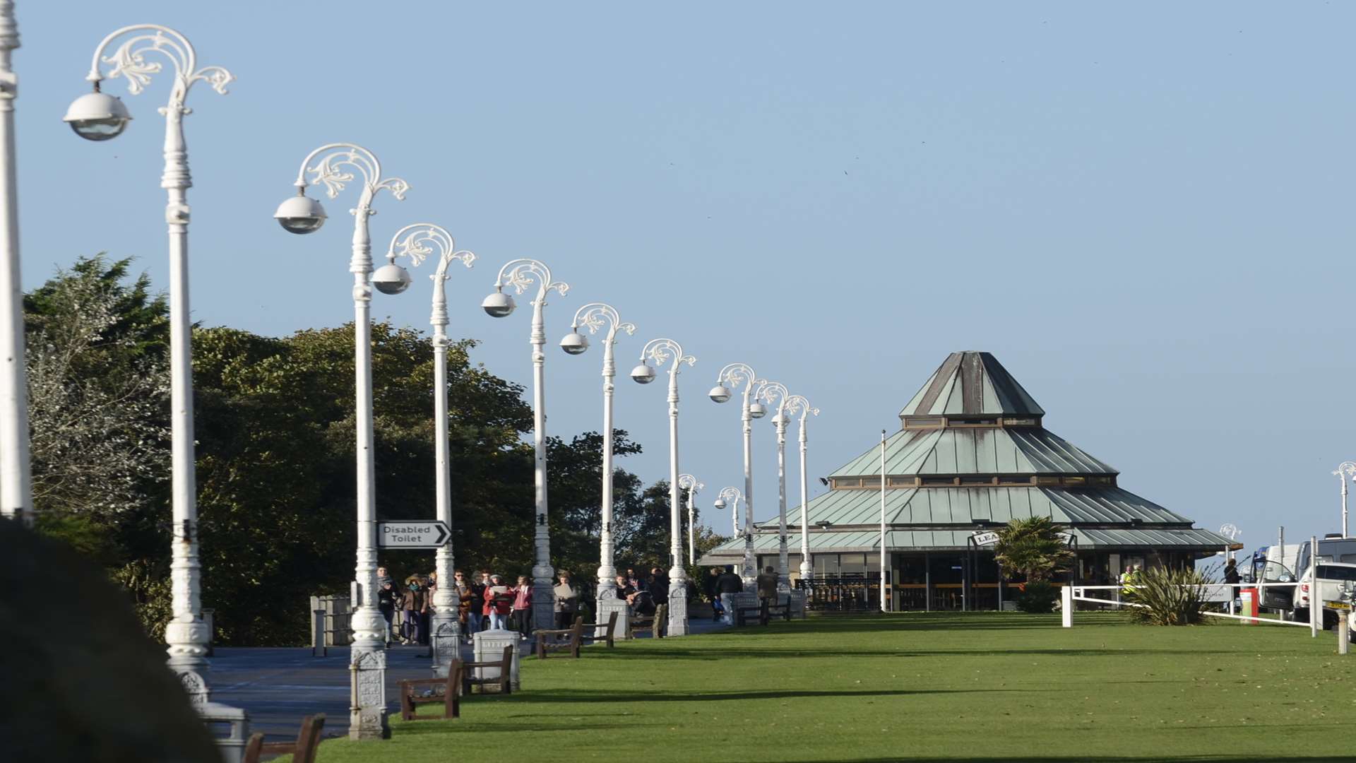 The lamps line The Leas. Picture: Gary Browne