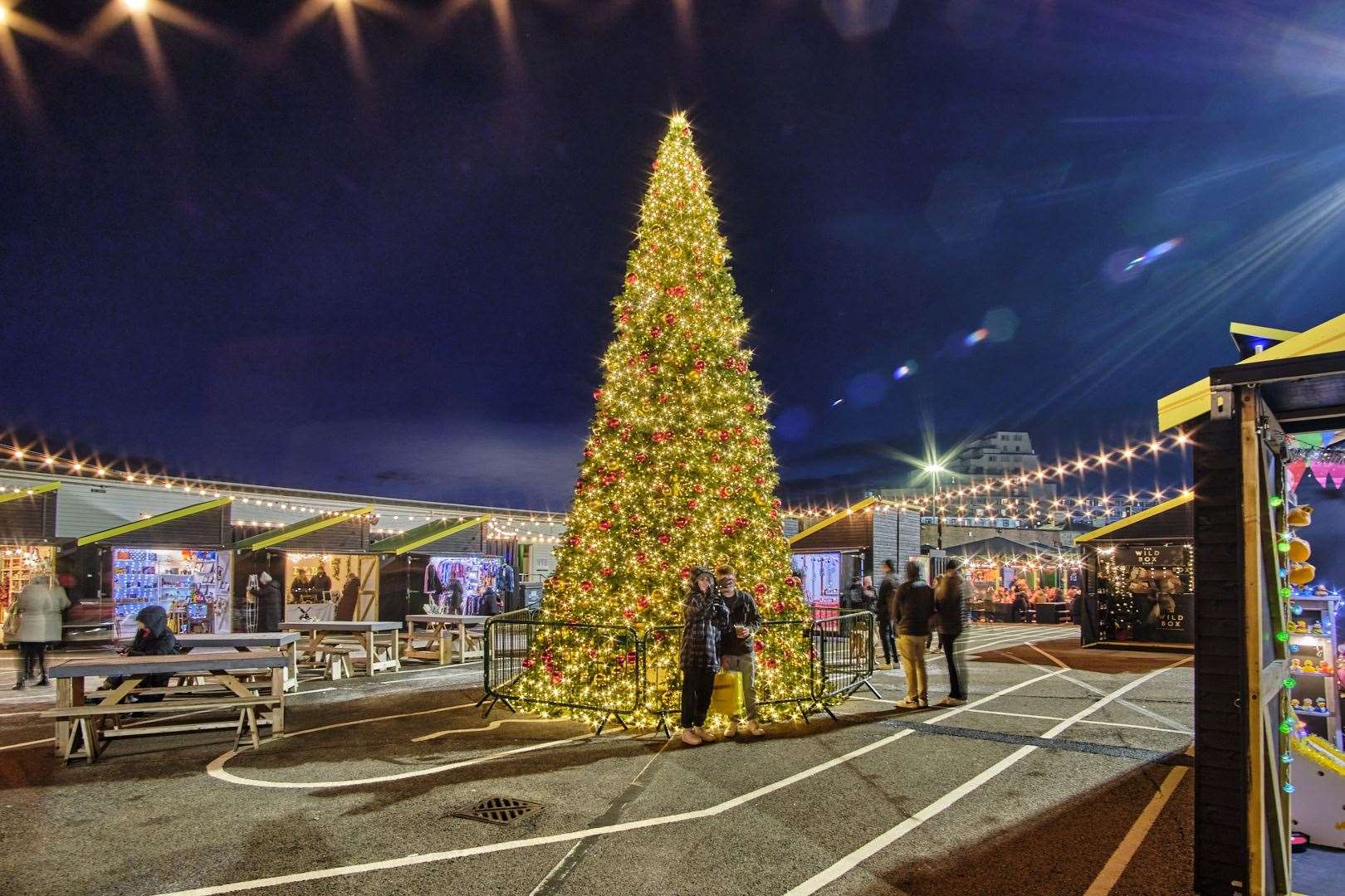 It will be open to shoppers on Friday, Saturday and Sunday for six weeks. Picture: Folkestone Harbour Arm