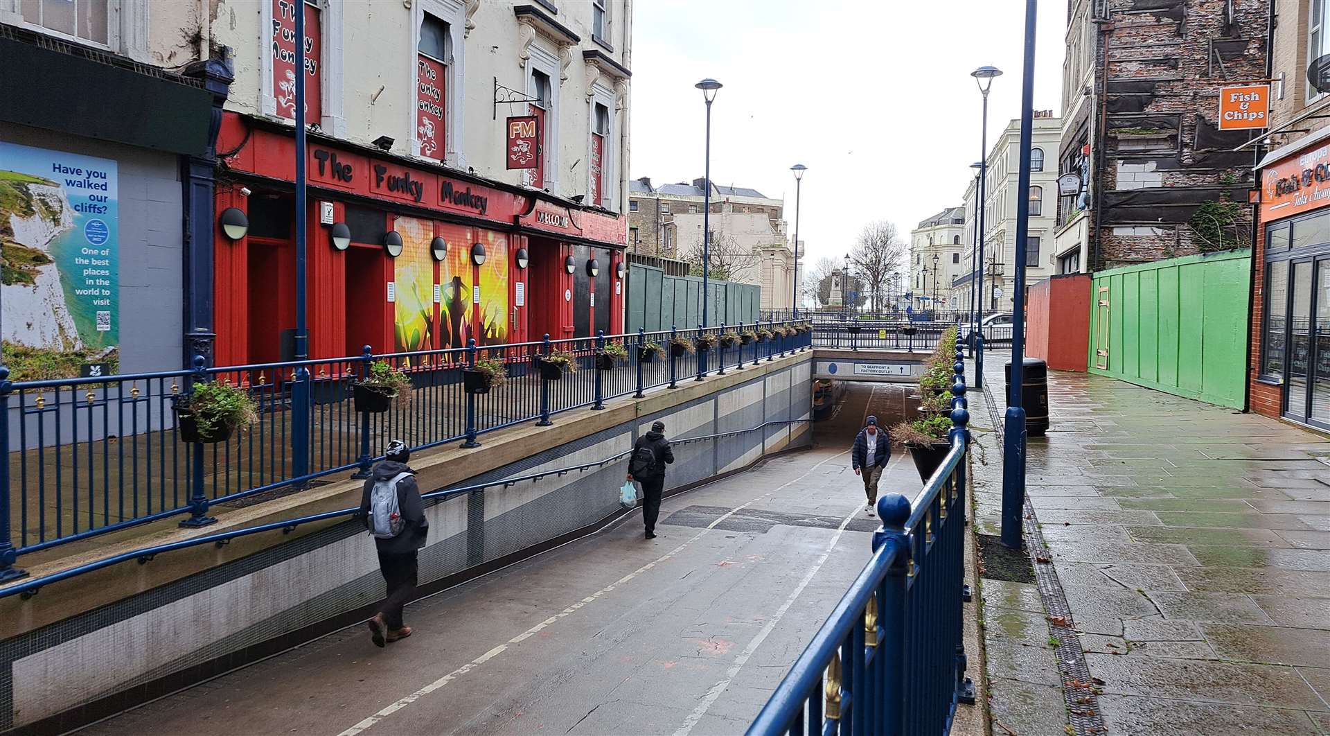 The subway at Bench Street which leads to the seafront