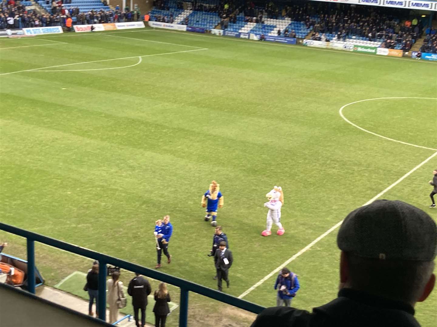 George Lapslie, from Mansfield, presented to the fans before kick off on Saturday (61848623)